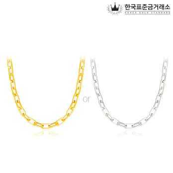 한국표준금거래소 실버 헬리오스 볼륨클립목걸이