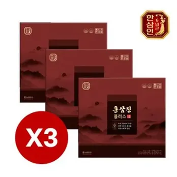 [명품언니패키지] 홍삼진플러스 3박스(90포) + 3박스(90포) + 침향환 1박스(100환) + 쇼핑백7개