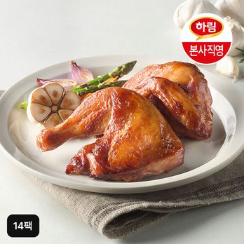하림 리얼마늘 훈제치킨 반마리 210gX14팩