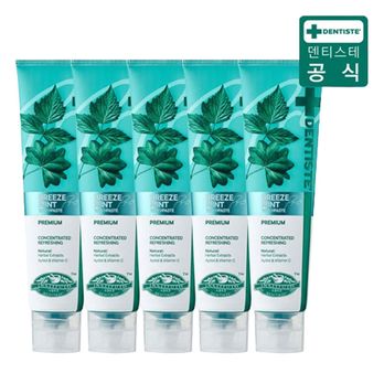 덴티스테 브리즈민트 프로(입냄새제거 불소치약) 180gX5