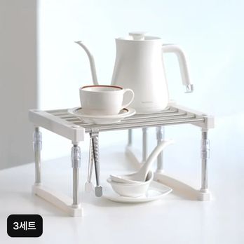 포티니 스테인레스 고무줄 만능선반 3세트