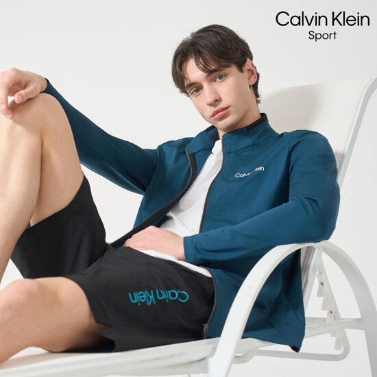 [26년신상] Calvin Klein 스포츠 남성 하이브리드 셋업 (집업+하프팬츠) 2종