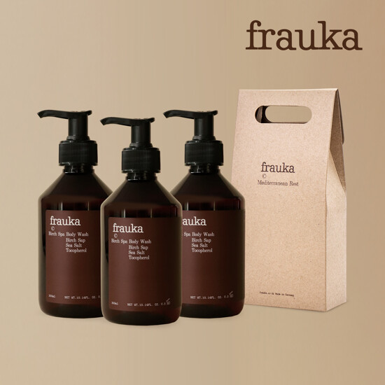 [프라우카] 버치 바디 패키지 (바디워시 300ml 3개 + 쇼핑백 )