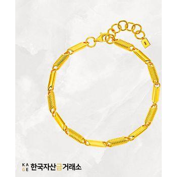 [한국자산금거래소]KAGE 24K 순금  남녀공용  뉴 아벨 팔찌