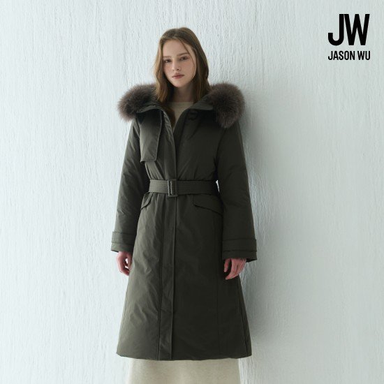 제이슨우 26Pre-winter Noelle 풀스킨 FoxFur 트렌치 롱 구스 다운 (4 COLORS) 2