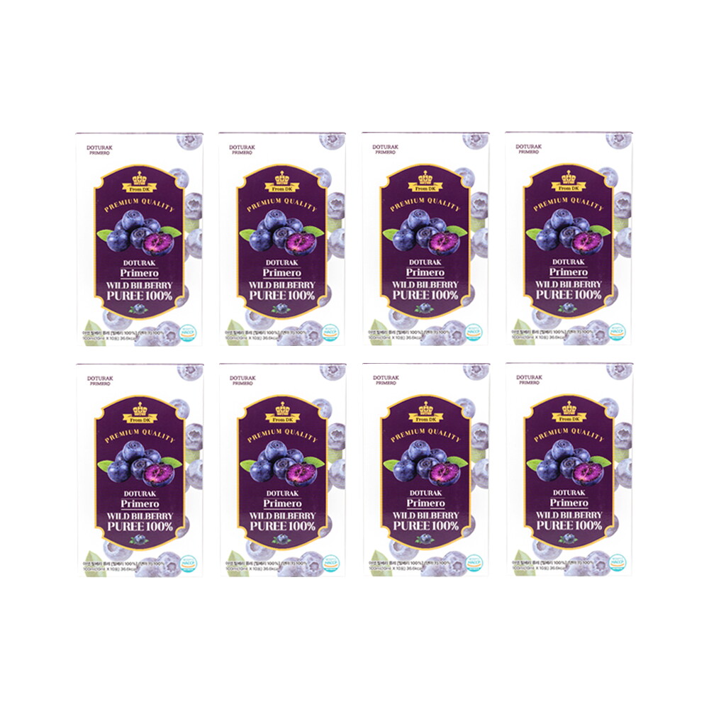 ◇[8박스]도투락 프리메로 야생 빌베리 퓨레 100 (10ml x 10포 x 8박스)