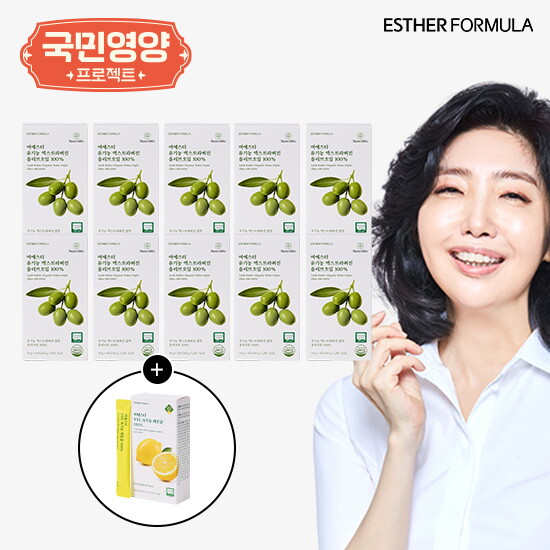 ●여에스더 유기농 엑스트라버진 올리브오일 100 10박스+NFC 유기농 레몬즙 100 1박스