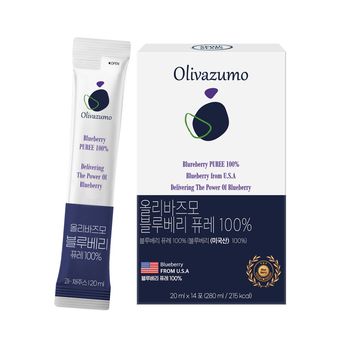 올리바즈모 블루베리퓨레 100% 1박스