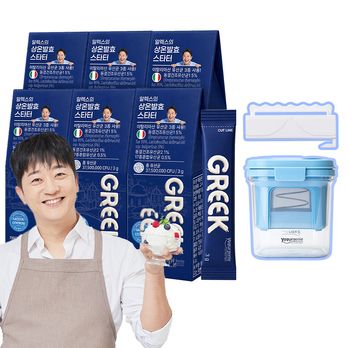 알렉스 상온발효 그릭요거트 6박스+유청분리기+밀봉클립