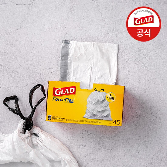 GLAD 2겹 플렉스백 45매*2박스 (49.2L 대용량 / 트래시백) 3