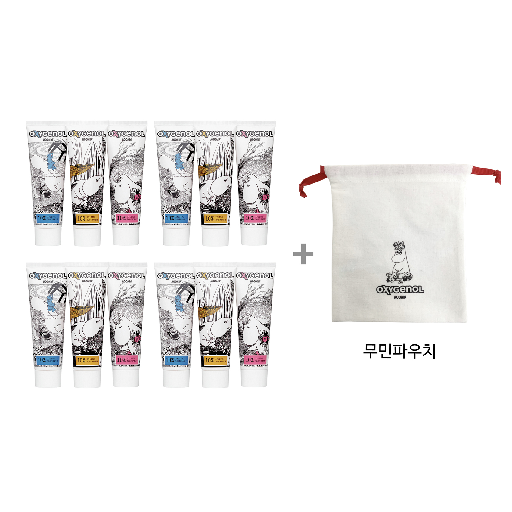 [패밀리패키지] 핀란드 직수입 무민치약 12개+파우치