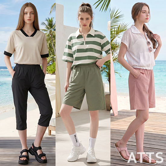 [ATTS]엣츠 26SS 여성 냉감 하프팬츠 3종 세트