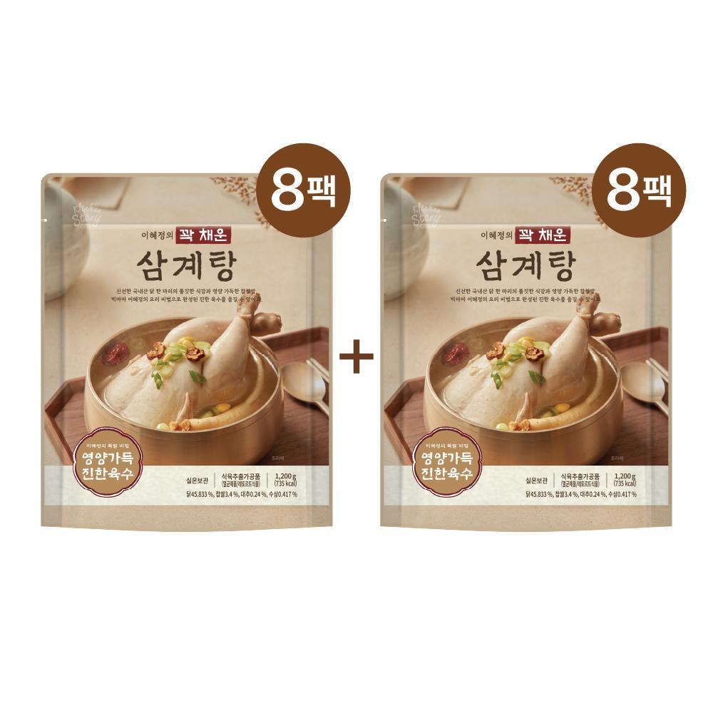 [더블] 빅마마 이혜정의 꽉 채운 삼계탕 1.2kg x 16팩 