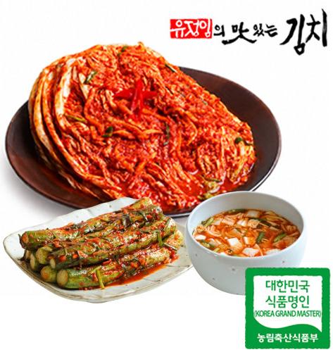 [유정임명인]맛있는 여름김치 3종(연포기김치 6kg+오이소박이 2kg+나박김치2kg, 총 10kg)