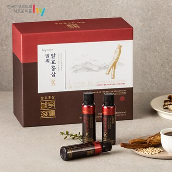 한국야쿠르트 발휘 발효홍삼K 1박스(30병)