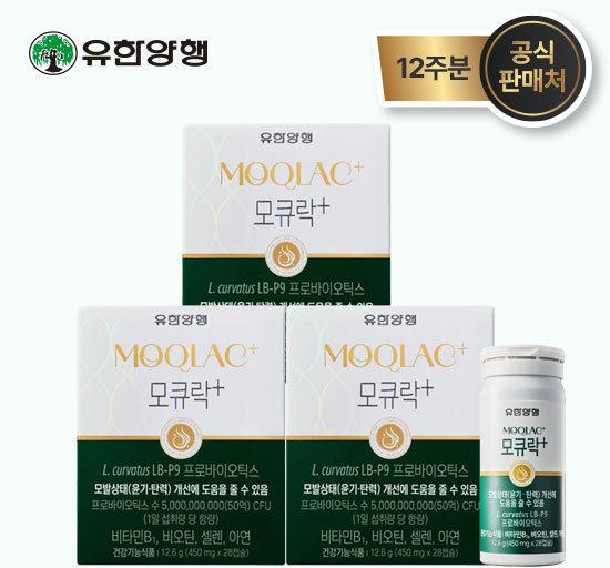 [모발유산균] 모큐락 플러스 LB-P9 와이즈바이옴 12주분
