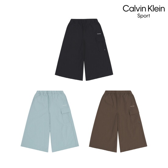 [26년신상] Calvin Klein 스포츠 여성 시어서커 7부팬츠 1종