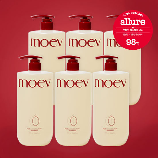 D)[moev] 모에브 아누카틴 탈모샴푸 트리플 구성 6통(1080ml)