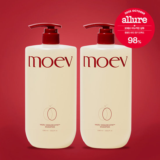 D)[moev] 모에브 아누카틴 싱글구성_탈모샴푸 2통(1080ml)