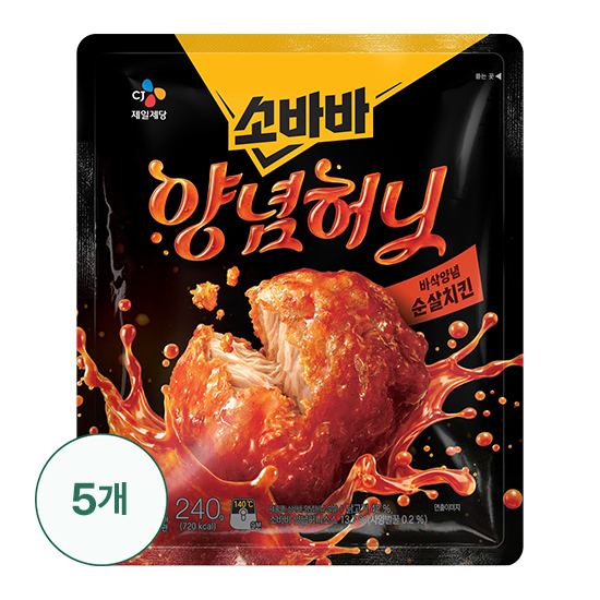 [CJ]고메 소바바 소이양념 순살 240g 5봉