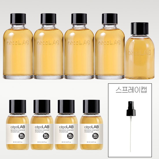 ★세포랩 스페셜 에디션★[블랙라벨 패키지]세포랩 바이오제닉 에센스 하이드레이션 155ml(4)+100ml(1)+30ml(4)+스프레이 캡