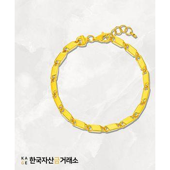[한국자산금거래소]KAGE 24K 순금 아벨 팔찌(남여공용)