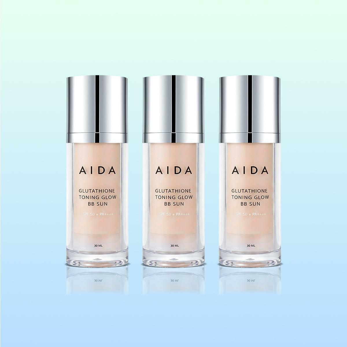 ★30% 인하★ 아이다 AIDA 글루타치온 글로우 비비 선 30ml*3(135,000원 → 99,000원)