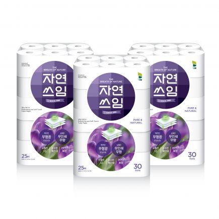 자연쓰임 퍼플 화장지 90롤