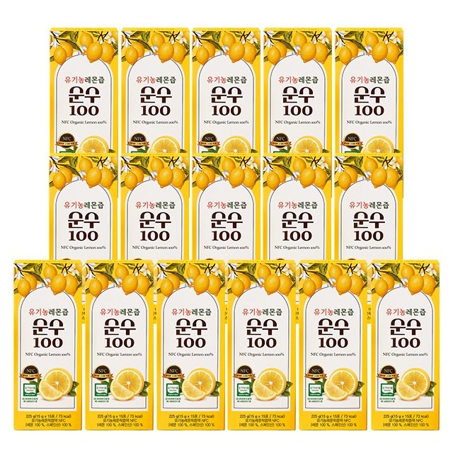 [SALE 포당 244원꼴] 유기농 레몬즙 순수100 16박스
