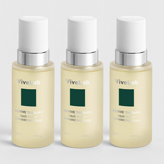 리바이브 테라피 헤어 스칼프 인핸싱 폼 두피 영양제 에센스 100ml 3 SET