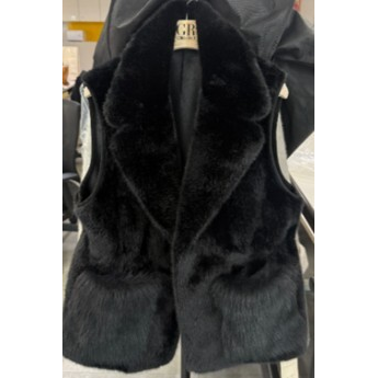 ◎26FW Faux 밍크 셔링 베스트