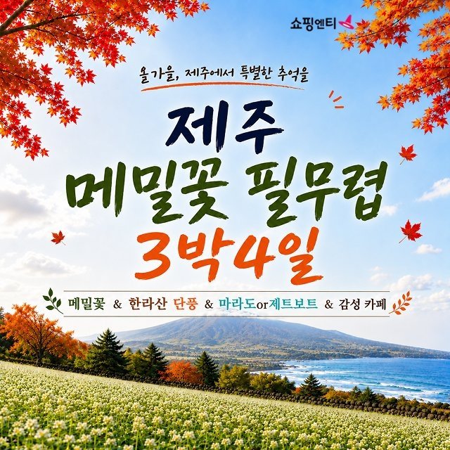 [JS투어] 가을감성 제주여행 4일(파격균일가! 199,000원)