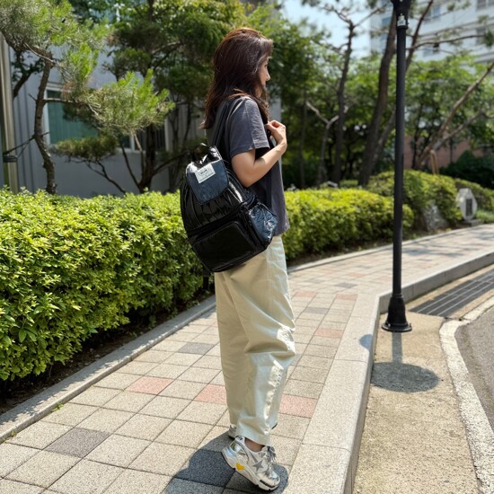 [블로우(BLOW)] 보온보냉 초경량 pop backpack(2 in 1)_(블랙/실버) 3