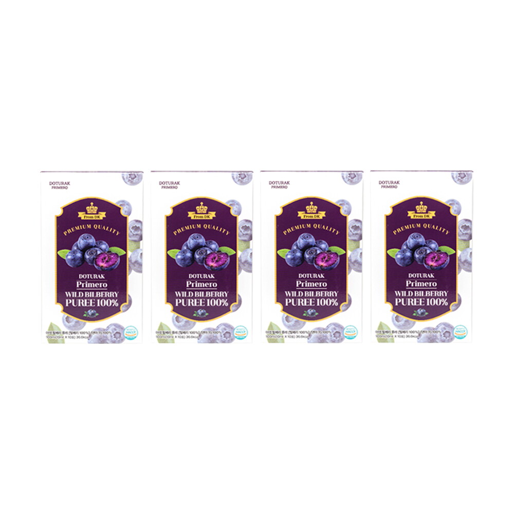 ☆[4박스] 프리메로 야생 빌베리 퓨레 100 (10ml x 10포 x 4박스)