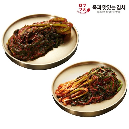 [옥과맛있는김치] 별미김치 갓김치 2kg + 파김치 1kg