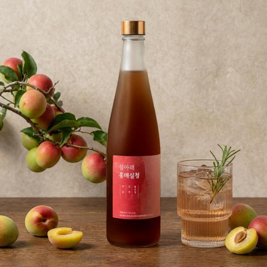 설아래 하동 홍매실청 500ml x 6병 4