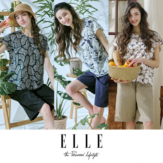 [3만원 SALE] 엘르 플로럴 인견 라운지웨어 3세트