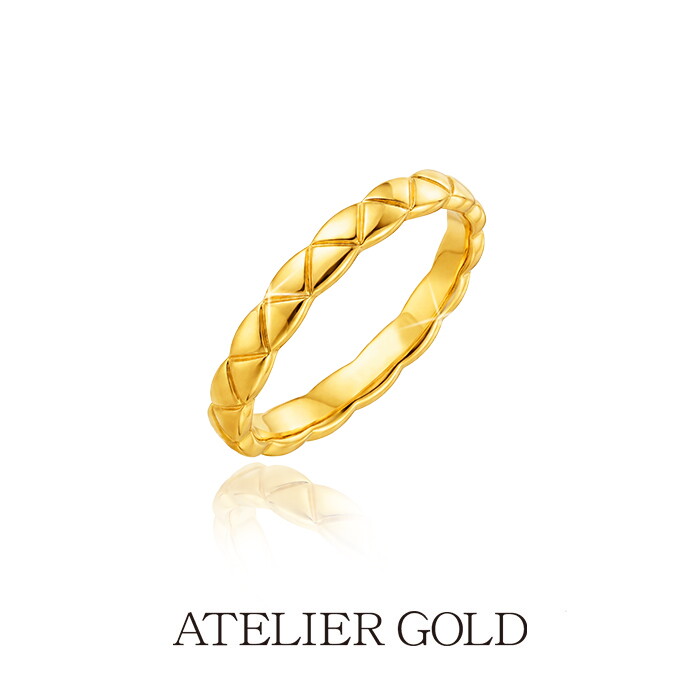 ◇ 24K 순금 퀼팅 반지