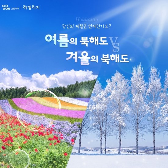교원투어 북해도 3박4일 NO옵션 NO기사가이드경비