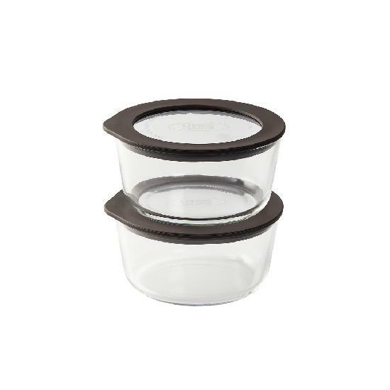 [카드 5%할인]한눈에 보이는 유리용기 동그락 PLUS 472ml 2개입 4