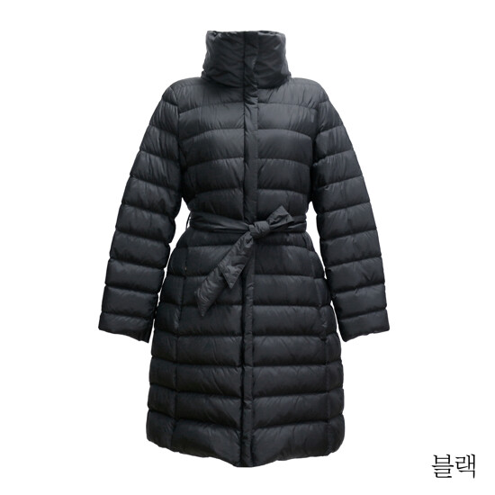 막스마라 롱 벨티드 패딩 재킷