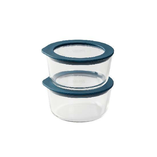 [카드 5%할인]한눈에 보이는 유리용기 동그락 PLUS 472ml 2개입 2