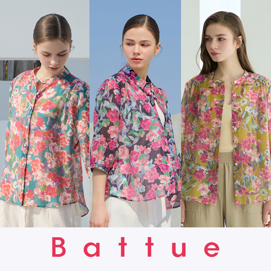 BATTUE 바띠 인견 셔츠블라우스 3종