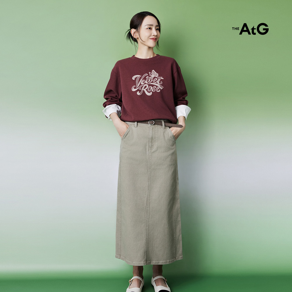 [미리주문10%] 26FW 커브드 데님 스커트 1종 (+스웨이드 벨트) 2