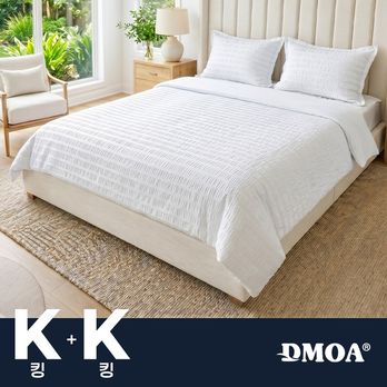 (더블구성)K사이즈 드모아 시어서커 쿨베딩 1+1