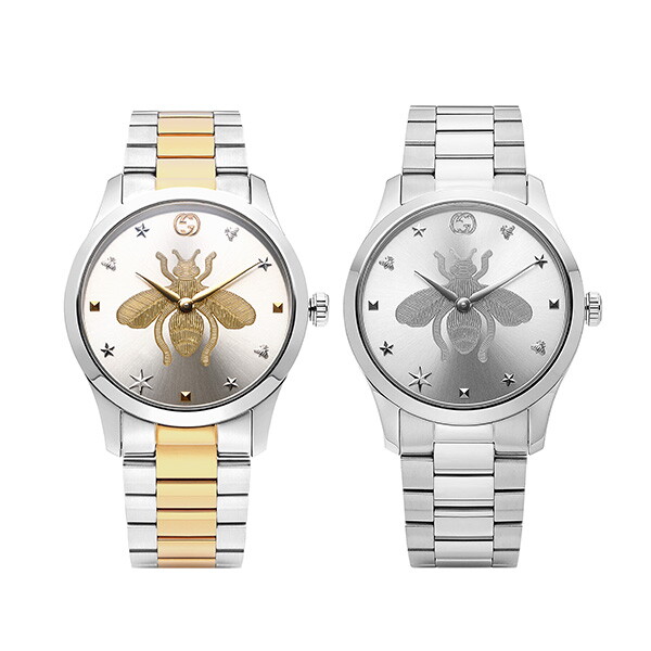 G-타임리스 꿀벌 공용 메탈워치 38mm (YA1264126 / YA1264131)