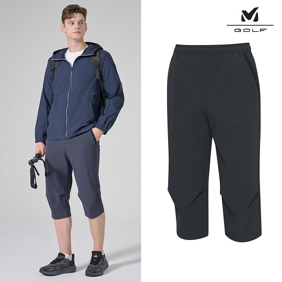 밀레골프 26SS 남성 트리코트 7부팬츠 3종 3
