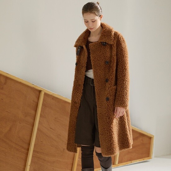 [방송에서만 5만원 세일] 리오벨 25 FW 호주산 양모 100% 더블 버튼 롱코트 2