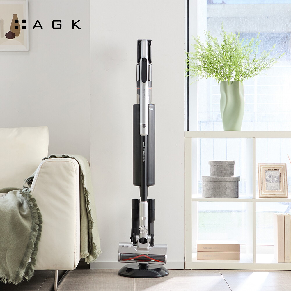 (방송에서만 50프로 세일)AGK 기가스톰 BLDC 스테이션 무선청소기 AKST-22B