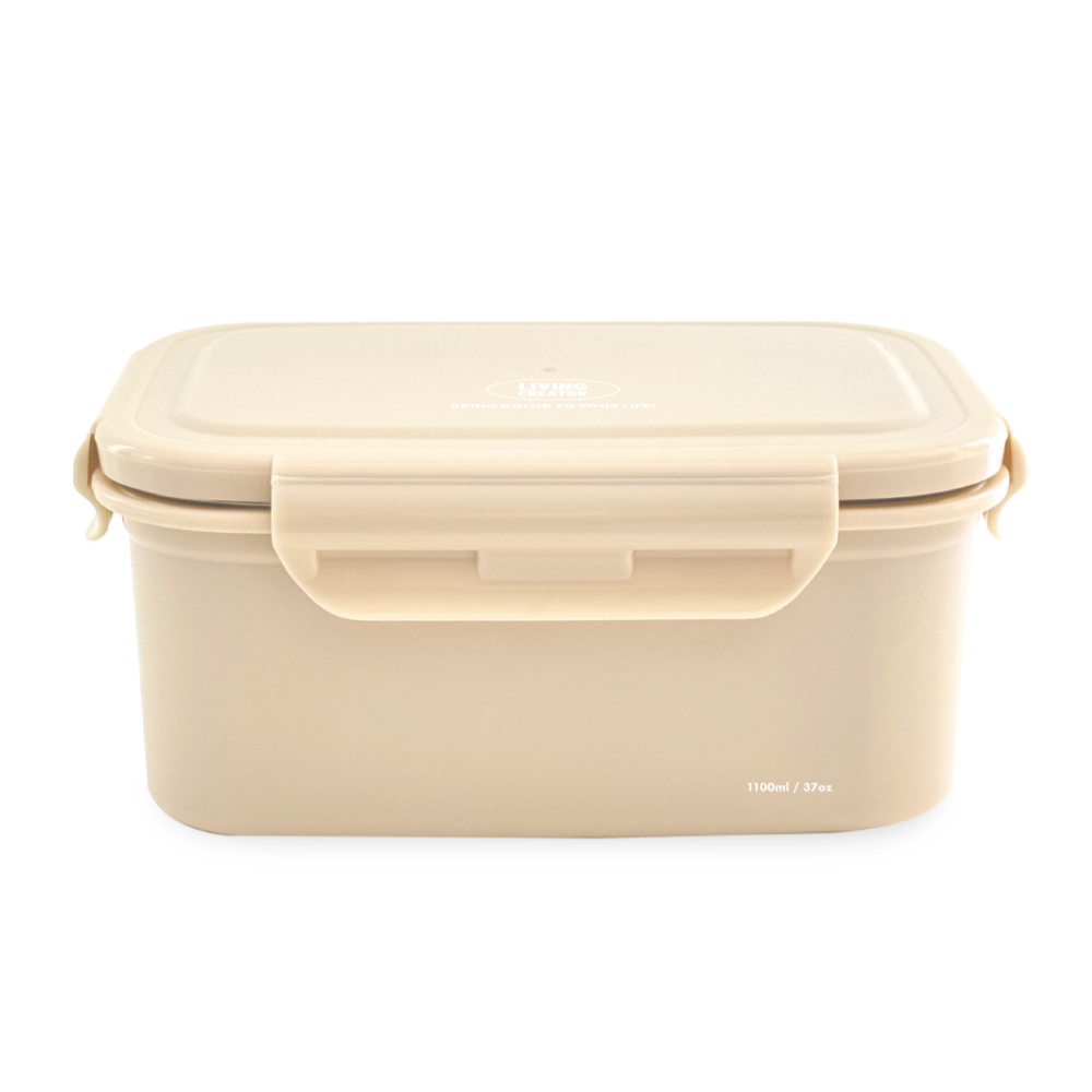 무연마제 스테인리스 지켜텐 1100ml (4colors) 도시락 런치박스 전자레인지 직장인 2